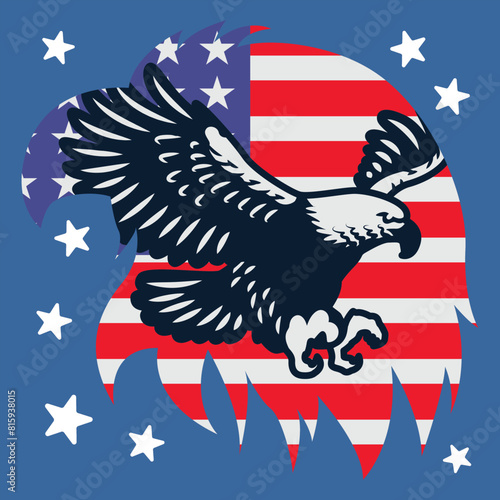 4th of July Gnome Patriotic Background