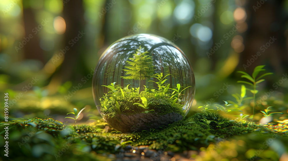 Flat green energy for concept design. Vector concept design. Nature energy, clean energy, green eco concept. Earth day. 