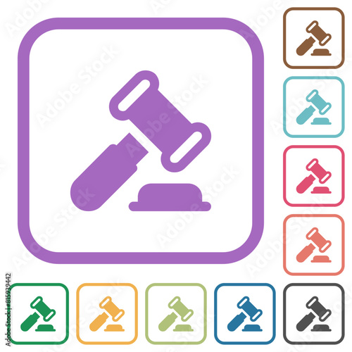Gavel solid simple icons