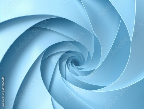 A dynamic abstract swirl in blue  creating a spiral pattern with smooth  fluid curves.