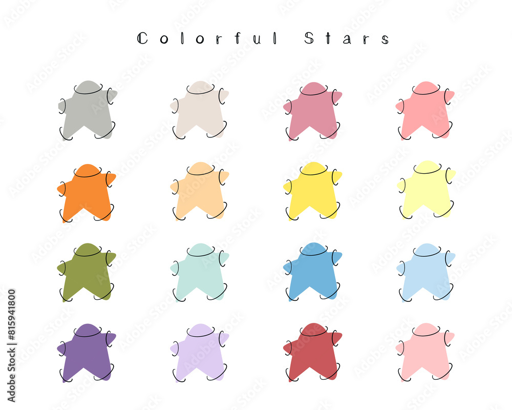 Pattern with Colorful Stars Pattern with Colorful Stars