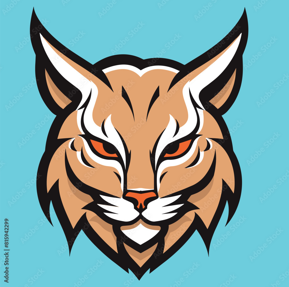 Simple Flat Logo of Lynx Simple Flat Logo of Lynx