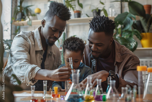 Photograph of a Pride LGBTQ couple playing with their child on playground.
Pride LGBTQ family in the car go to school environment with LGBTQ symbol. photo