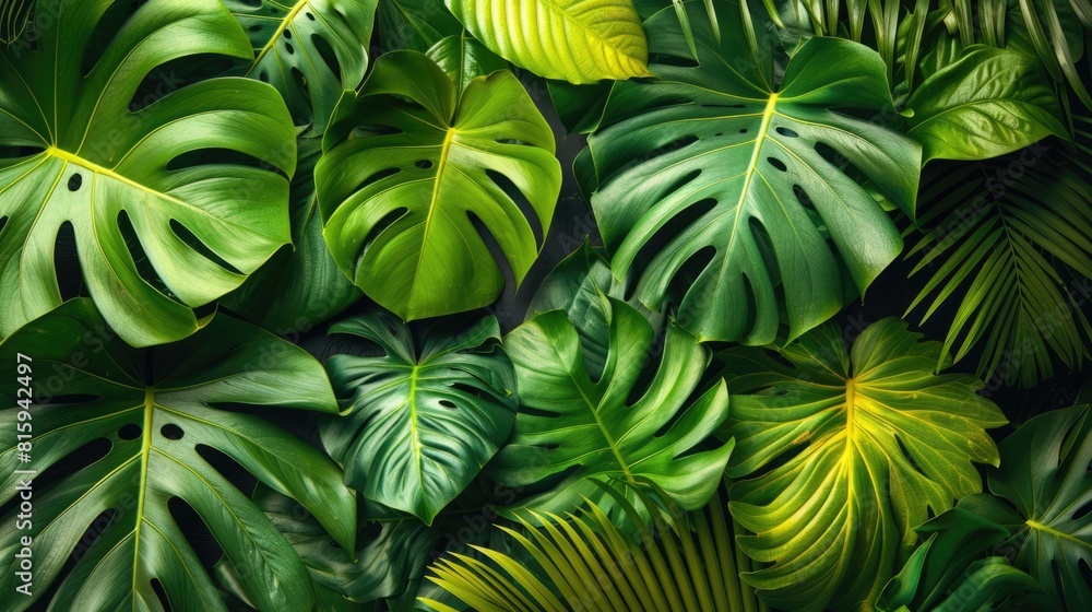 Obraz premium Close Up of Green Leaves