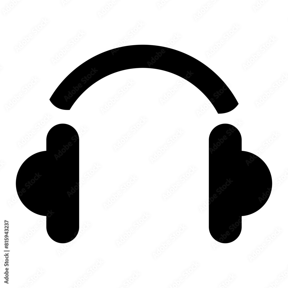 Modern model headphone icon. latest headphones. vector illustration. Signs and symbols. black and white Modern model headphone icon. latest headphones. vector illustration. Signs and symbols. black and white