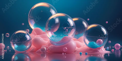Shiny bubbles wallpaper copy