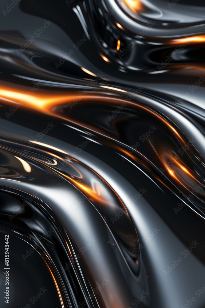 Luxurious Modern Mobile Wallpaper with Sleek, Silk-like Oil Flow Design in Dark Hues Luxurious Modern Mobile Wallpaper with Sleek, Silk-like Oil Flow Design in Dark Hues