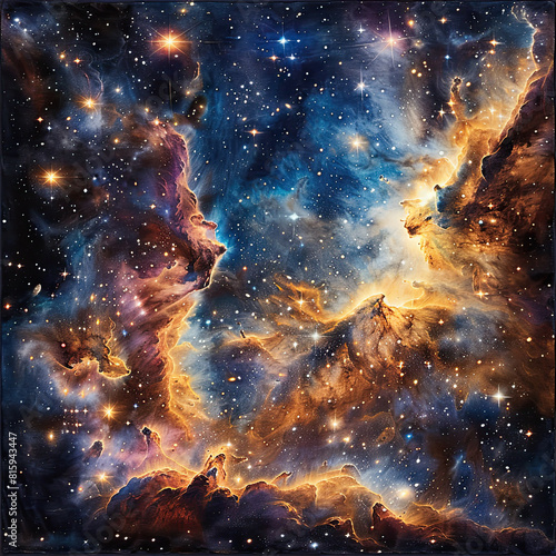 Cosmic Masterpiece Painted with Celestial Wonders and Interstellar Beauty