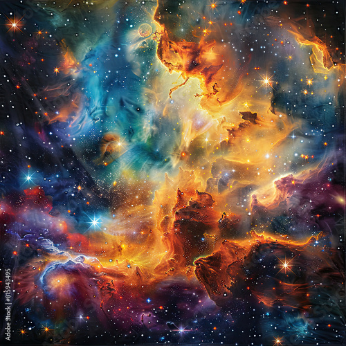 Cosmic Masterpiece Painted with Celestial Wonders and Interstellar Beauty