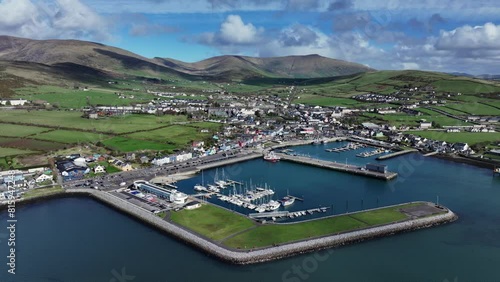 Aerial footage of charming town of Dingle in Ireland, 4K Mavic 3 Pro photo