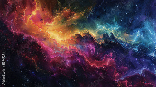 Celestial Abstract Nebula Art A Journey into the Cosmic Unknown