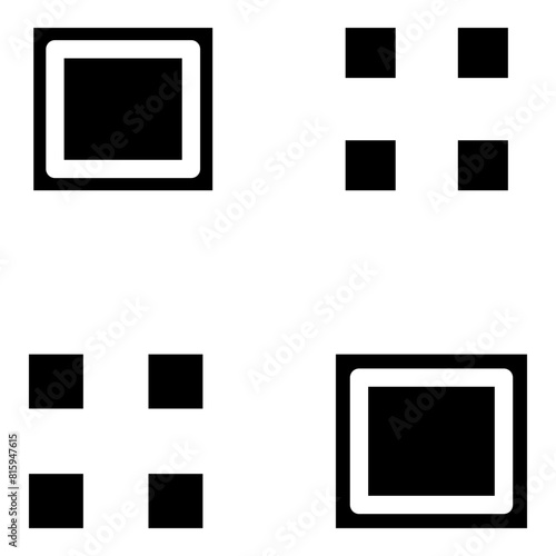 grid Glyph Icon Design