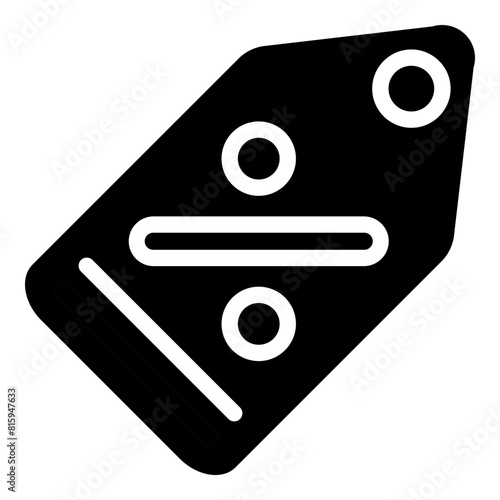 tag Glyph Icon Design