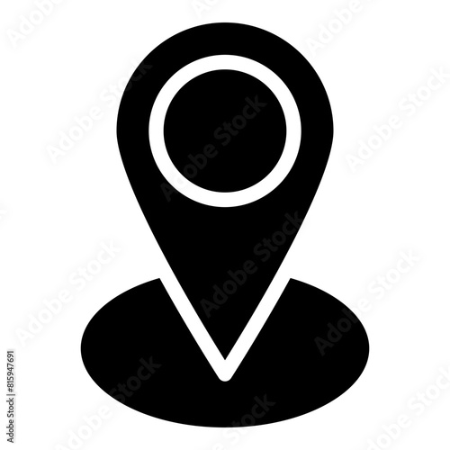 gps Glyph Icon Design