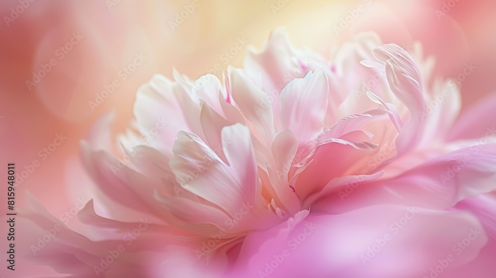 Close-up of a lush pink peony, ideal for beauty and floral design uses.