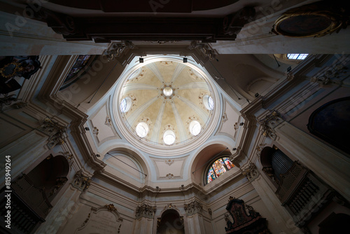 Interior of San Bernardino alle Ossa church in Milan