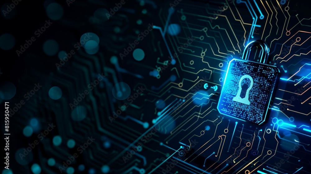 Fototapeta premium background digital security network