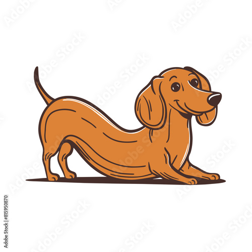 Dachshund Doodle Art  Quirky Illustration of a Loyal Sausage Dog