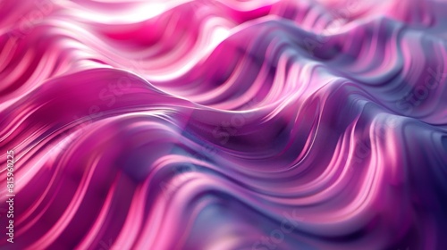 3d Mesmerizing Ripple Effects on Magenta Background with Fine Grain