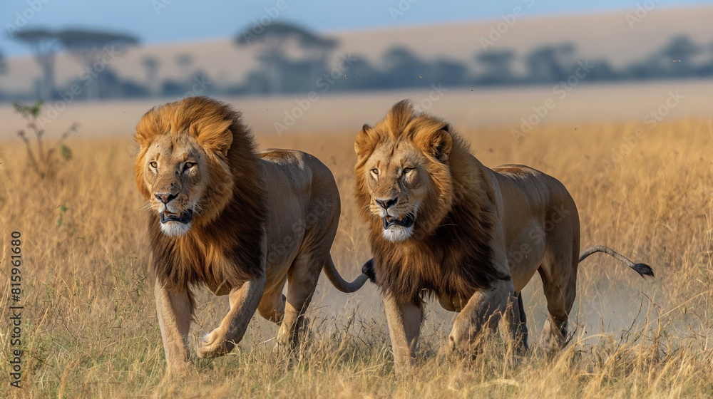 lion fighing over Massai marah jungle in south africa 4K Wallpaper created by ai lion fighing over Massai marah jungle in south africa 4K Wallpaper created by ai