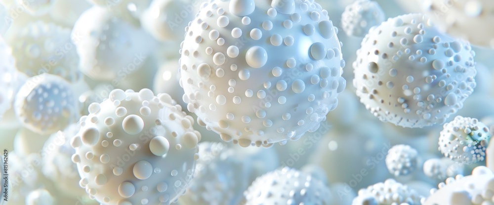 White Sphere, 3D Render On A Background, 3D Rendering White Sphere, 3D Render On A Background, 3D Rendering