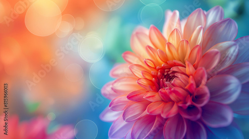 background with colorful flowers
