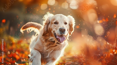 exuberant canine companion a joyful pups infectious zest for life digital art photo