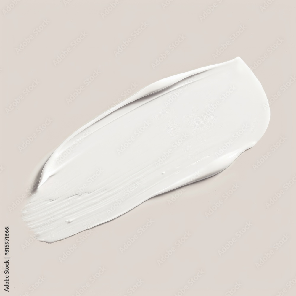 White cream on beige surface White cream on beige surface