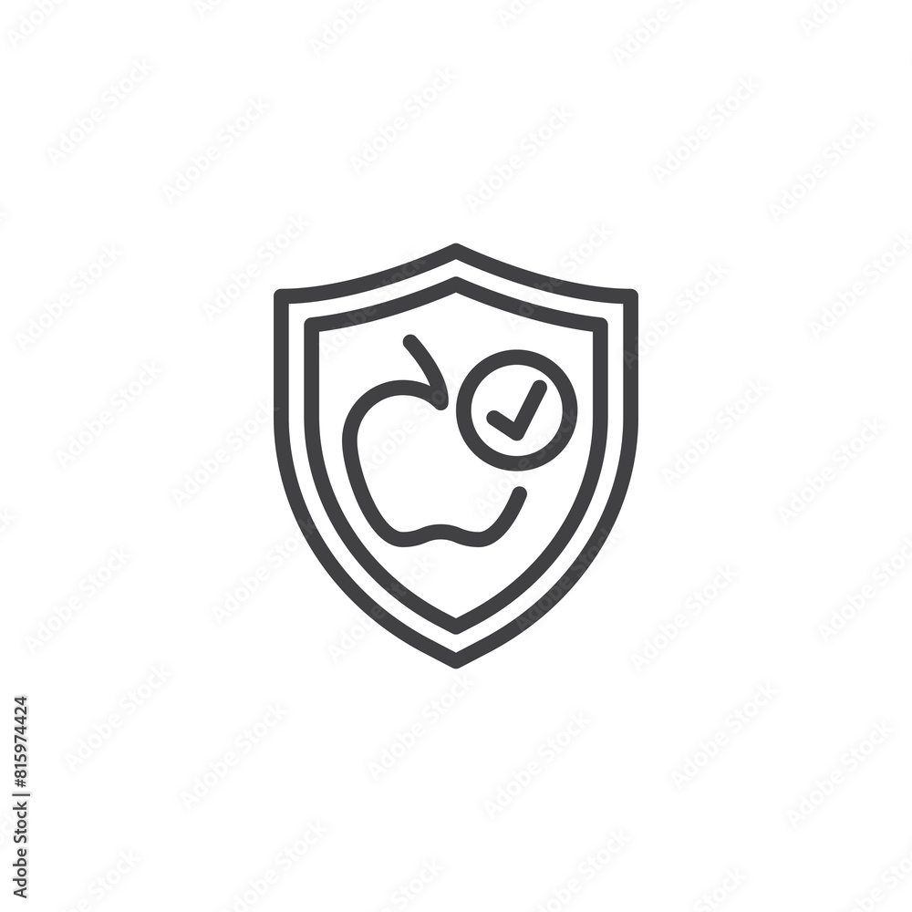 Food Safety line icon Food Safety line icon