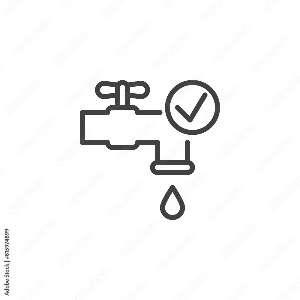 Water Sanitation line icon Water Sanitation line icon