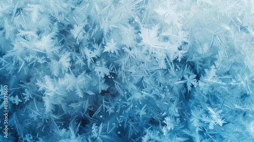 Wallpaper Mural frosty icy blue abstract winter background texture cold weather illustration Torontodigital.ca