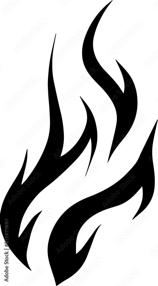 Fire Handmade Tribal Vector Shape - Fire symbol logo Icon Element for Graphic Design and Artistic Project Fire Handmade Tribal Vector Shape - Fire symbol logo Icon Element for Graphic Design and Artistic Project