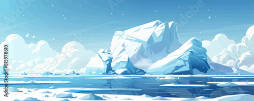 iceberg. vector simpl