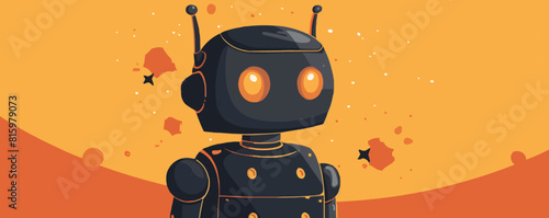 Chatterbot vector illustration. vector simple illustration