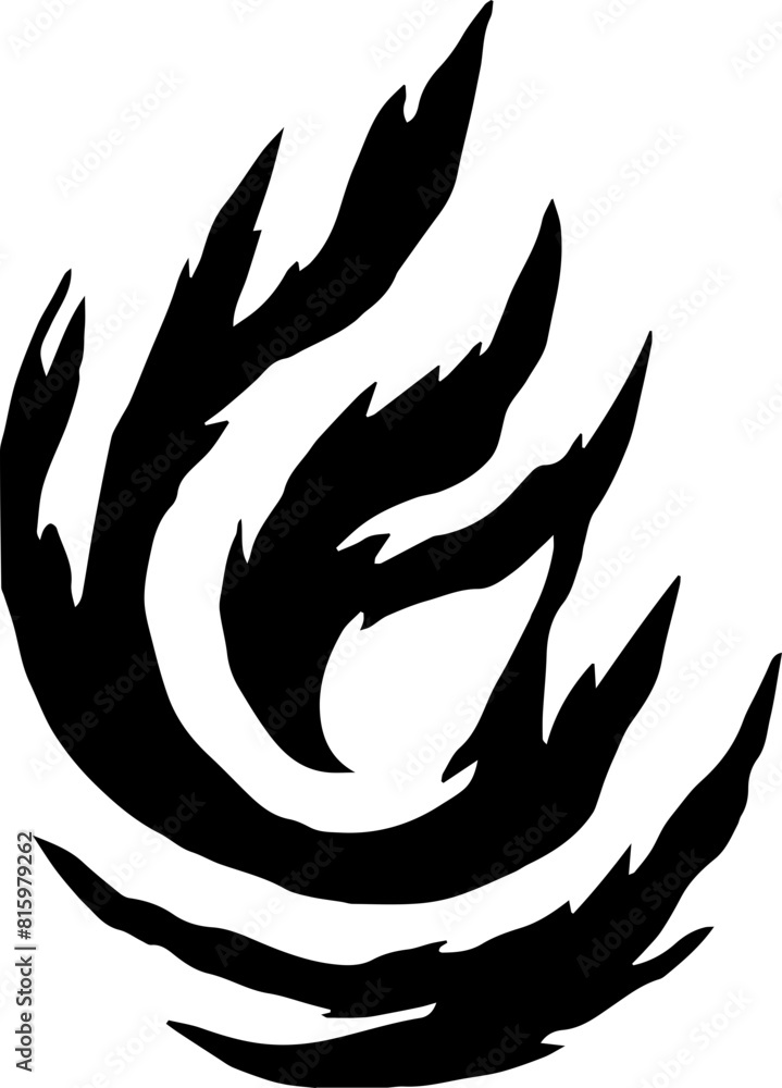 Fire Handmade Tribal Vector Shape - Fire symbol logo Icon Element for Graphic Design and Artistic Project Fire Handmade Tribal Vector Shape - Fire symbol logo Icon Element for Graphic Design and Artistic Project