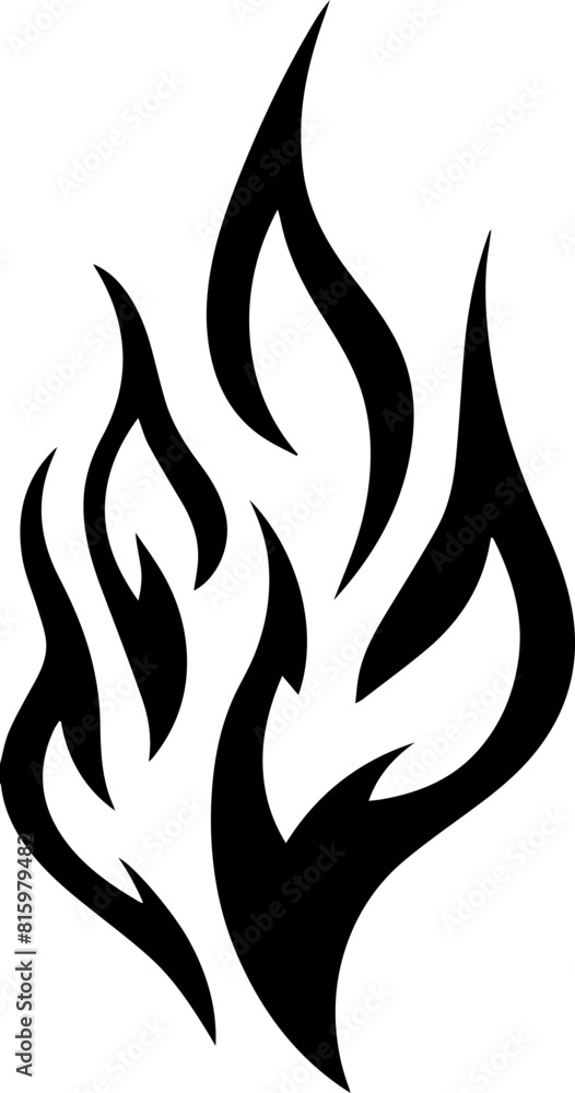 Fire Handmade Tribal Vector Shape - Fire symbol logo Icon Element for Graphic Design and Artistic Project Fire Handmade Tribal Vector Shape - Fire symbol logo Icon Element for Graphic Design and Artistic Project