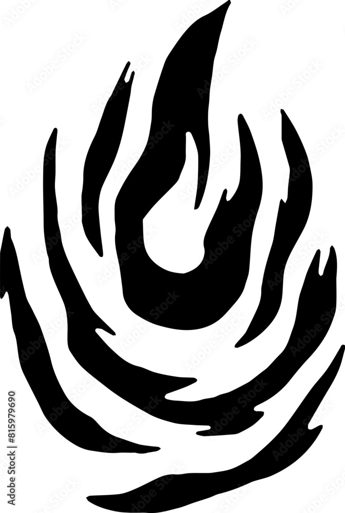 Fire Handmade Tribal Vector Shape - Fire symbol logo Icon Element for Graphic Design and Artistic Project Fire Handmade Tribal Vector Shape - Fire symbol logo Icon Element for Graphic Design and Artistic Project