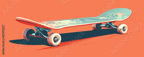 Skateboard. vector simple illustration