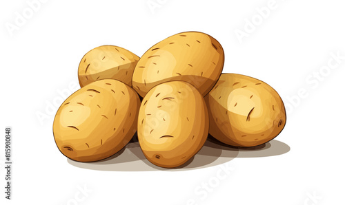 A bunch of potatoes are piled on top of each other