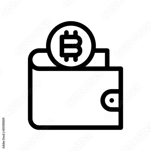 wallet line icon