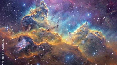 Stunning Deep Space Photo of a Nebula Floating: Capturing the Majestic Beauty of the Cosmos and Interstellar Wonders