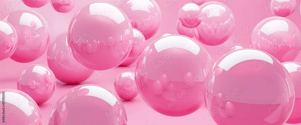 Abstract Pink Composition, 3D Rendering Abstract Pink Composition, 3D Rendering