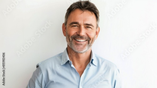A Smiling Mature Man's Portrait photo