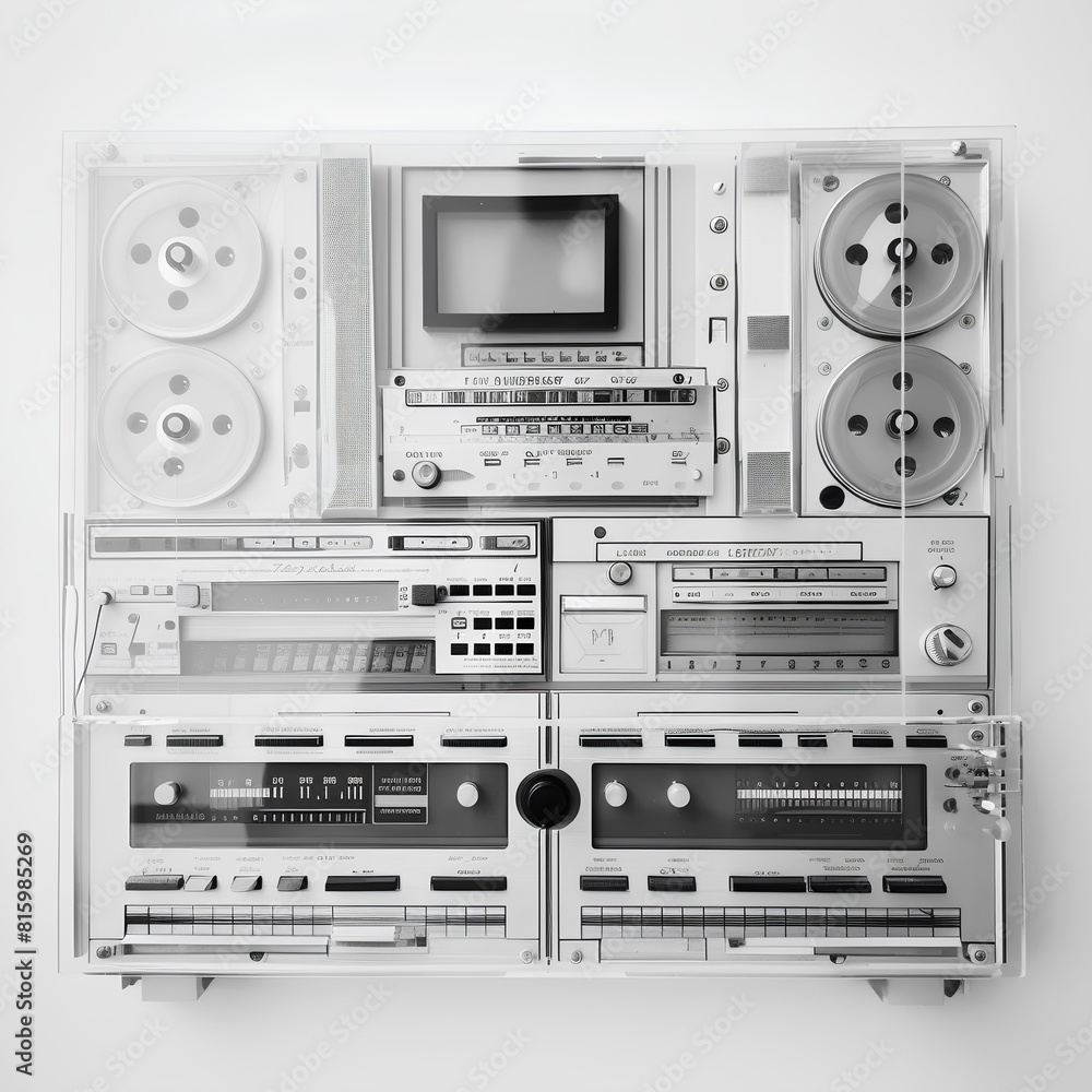 Obraz premium audio cassette isolated on white