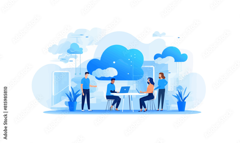 team collaboration vector flat minimalistic isolated illustration team collaboration vector flat minimalistic isolated illustration