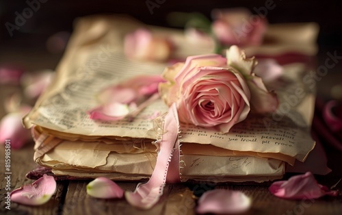 a bunch of love letters tie...