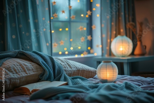 Bedtime, a cozy bedroom wit...