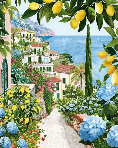 beautiful Mediterranean coa...