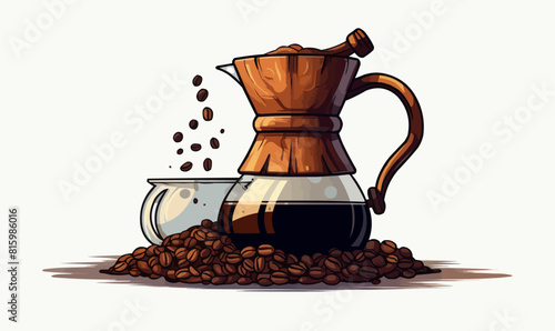 ced coffee isolated vector style with transparent background illustration