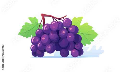 Grape vector flat minimalistic asset isolated vector style illustration